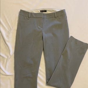 Express straight leg gray work trousers